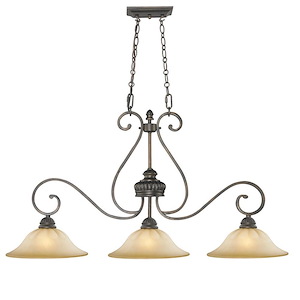 Mayfair - 3 Light Linear Island Light in Variety of style - 21.5 Inches high by 42 Inches wide