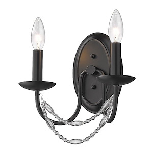 Mirabella - 2 Light Wall Sconce-10.5 Inches Tall and 10.25 Inches Wide - 1093744