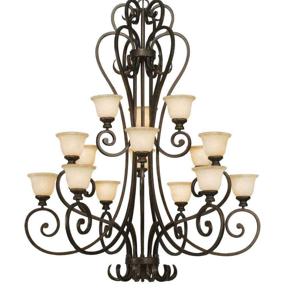 Heartwood - 3 Tier Chandelier in Variety of style - 62.25 Inches high by  47.5 Inches wide, image size:1000x1000