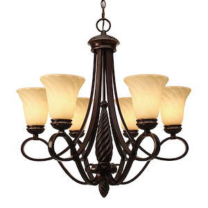 Torbellino - Chandelier 6 Light in Variety of style - 28.5 Inches high by 27.5 Inches wide - 1218172