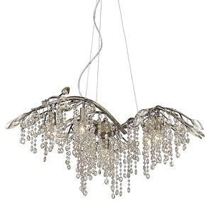 Autumn Twilight - 6 Light Chandelier in Organic style - 14.25 Inches high by 31 Inches wide