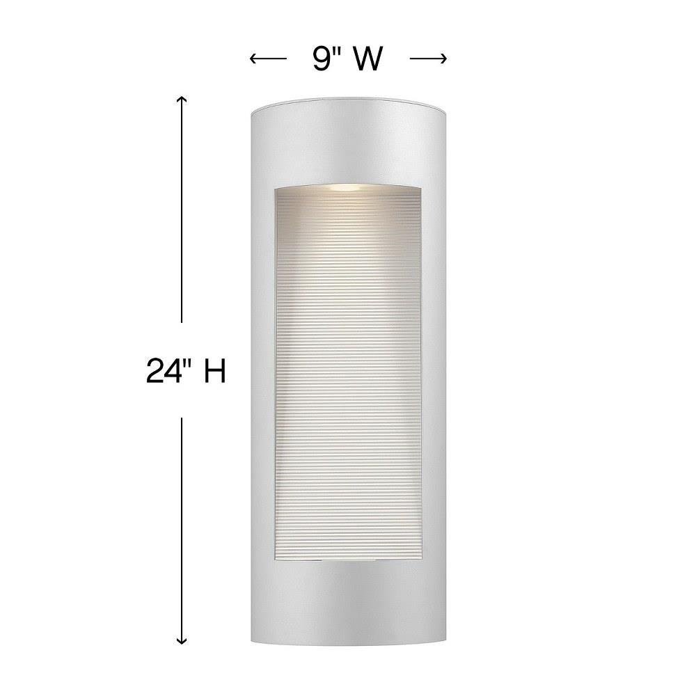 Hinkley Lighting 1664 Luna Light Large Outdoor Wall Lantern in  Modern Style Inches Wide by 24 Inches High