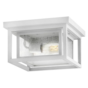 Republic - 16W 2 LED Small Outdoor Flush Mount-6.5 Inches Tall and 11 Inches Wide - 1320140