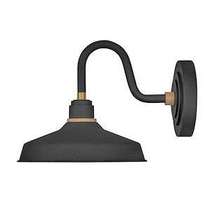 Foundry Classic - 1 Light Small Outdoor Gooseneck Barn Light - Traditional and Industrial Style - 9.5 Inch Wide by 9.25 Inch High - 820182