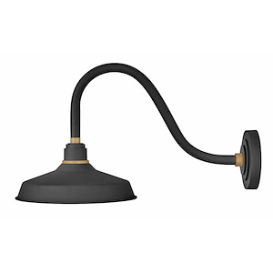 Foundry Classic - 1 Light Medium Outdoor Gooseneck Barn Light - Traditional and Industrial Style - 12 Inch Wide by 13.75 Inch High - 820186