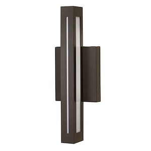 Vue - 15W 1 LED Small Outdoor Wall Mount in Modern Style - 5 Inches Wide by 14.8 Inches High - 496719