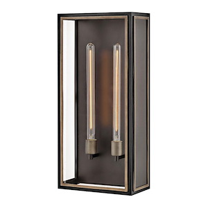 Shaw - 24W 2 LED Large Outdoor Wall Lantern In Traditional Style-25 Inches Tall and 12 Inches Wide - 1320251