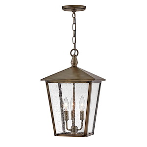 Huntersfield - 3 Light Medium Outdoor Hanging Lantern in Traditional Style - 11 Inches Wide by 17.75 Inches High - 1032816