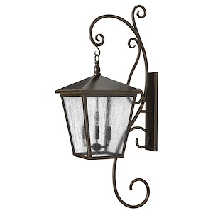 Trellis - 4 Light Extra Large Outdoor Wall Lantern with Scroll in Traditional Style - 16 Inches Wide by 52 Inches High - 755671