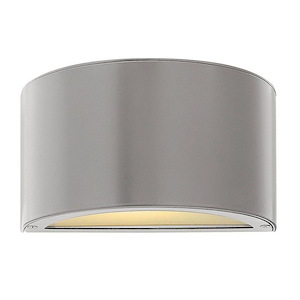 Luna - 8W LED Small Outdoor Down Light Wall Lantern in Modern Style - 9 Inches Wide by 5 Inches High - 599928