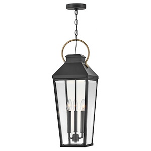 Dawson - 15W 3 LED Outdoor Large Hanging Lantern-26 Inches Tall and 9 Inches Wide - 1278157