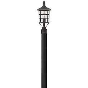 Freeport - 1 Light Medium Outdoor Post or Pier Mount Lantern in Traditional-Coastal Style - 8 Inches Wide by 17.75 Inches High - 758820
