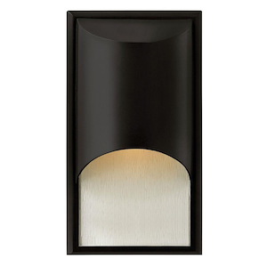 Cascade - 1 Light Small Outdoor Wall Lantern in Modern Style - 8 Inches Wide by 14.5 Inches High - 758822