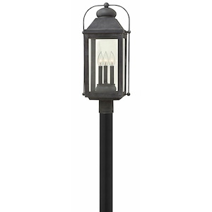 Anchorage - 3 Light Large Outdoor Post Top or Pier Mount Lantern in Traditional Style - 11 Inches Wide by 24.25 Inches High - 758823