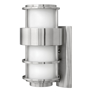 Saturn - 1 Light Medium Outdoor Wall Lantern in Modern Style - 8 Inches Wide by 16 Inches High - 758766