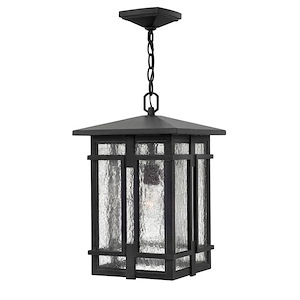 Tucker - One Light Outdoor Hanging Lantern in Transitional-Craftsman Style - 11 Inches Wide by 17.5 Inches High - 758956