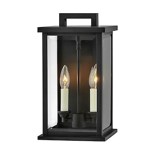 3 Light Large Outdoor Pier Mount Lantern-Black Finish-Led Lamping Type  Hinkley Lighting 20017Bk-Lv 