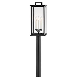 3 Light Large Outdoor Pier Mount Lantern-Black Finish-Led Lamping Type  Hinkley Lighting 20017Bk-Lv 