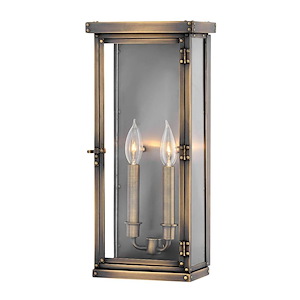 Hamilton - Two Light Outdoor Large Wall Mount in Traditional Style - 8.5 Inches Wide by 18.25 Inches High - 1333563