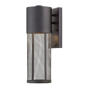 Aria - 1 Light Small Outdoor Wall Lantern in Modern and Industrial Style - 5.25 Inches Wide by 15.5 Inches High - 759028