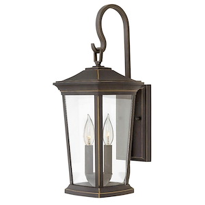 Bromleys - 2 Light Medium Outdoor Wall Lantern in Traditional Style - 8 Inches Wide by 20 Inches High - 759075