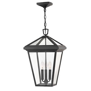 Alford Place - 3 Light Large Outdoor Hanging Lantern in Traditional Style - 12 Inches Wide by 19.5 Inches High - 759157