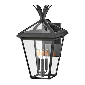 Palma - 3 Light Outdoor Large Wall Mount Lantern In Transitional Style-21.5 Inches Tall and 12 Inches Wide - 1094200