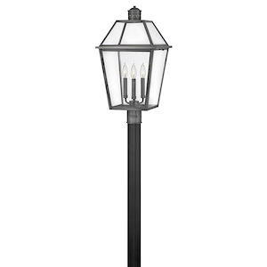 Nouvelle - Three Light Outdoor Medium Post Mount in Traditional Style - 13 Inches Wide by 25 Inches High - 1267390