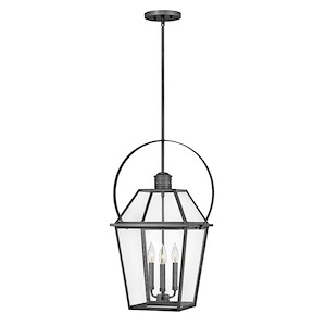 Nouvelle - Three Light Outdoor Medium Hanging Lantern - 1267404