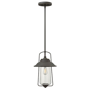 Belden Place - One Light Outdoor Hanging Lantren in Traditional-Transitional-Coastal Style - 10 Inches Wide by 16.5 Inches High - 1333599