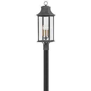 Adair - 3 Light Outdoor Post Top/Pier Mount in Traditional Style - 8.5 Inches Wide by 27.75 Inches High - 1024351