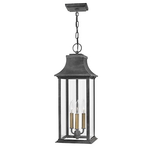 Adair - 3 Light Outdoor Hanging Lantern in Traditional Style - 8.5 Inches Wide by 23 Inches High - 1024352