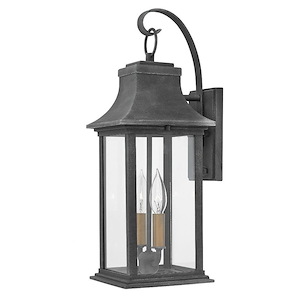 Adair - 2 Light Medium Outdoor Wall Mount in Traditional Style - 7.25 Inches Wide by 20 Inches High - 1024353
