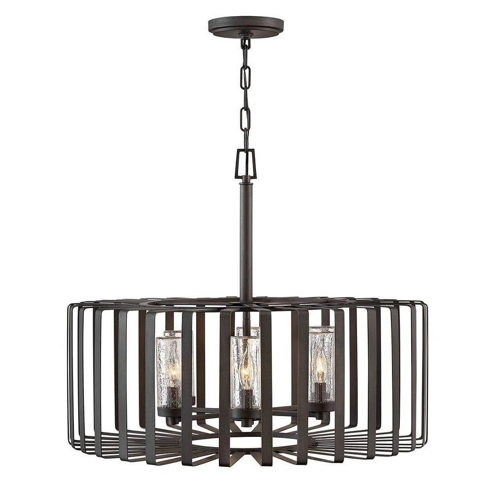 Hinkley-Lighting---29505BGR-LV---Reid---6-Light-Outdoor -Large-Chandelier-in-Transitional-Style---28.25-Inches-Wide-by-23-Inches-High