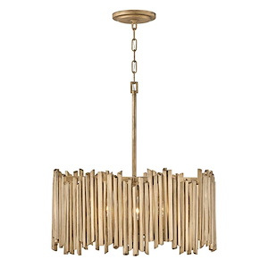 Roca - 5 Light Medium Drum Chandelier In Transitional and Modern Style-26 Inches Tall and 24 Inches Wide - 1212915