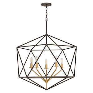 Astrid - 5 Light Large Open Frame Chandelier in Transitional Style - 28 Inches Wide by 34.25 Inches High - 599991