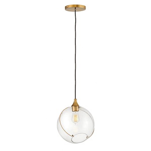 Skye - 1 Light Small Pendant in Modern-Bohemian Style - 10.75 Inches Wide by 12.75 Inches High - 1032992