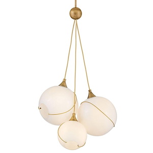 Skye - 30W 3 LED Large Pendant-36.5 Inches Tall and 18.25 Inches Wide - 1345089