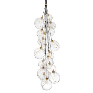 Skye - 180W 18 LED Double XL Multi-Tier Chandelier-125 Inches Tall and 39 Inches Wide - 1345093