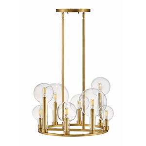 Alchemy - Eight Light Medium Chandelier in Transitional-Industrial Style - 24.25 Inches Wide by 16.25 Inches High - 1053807
