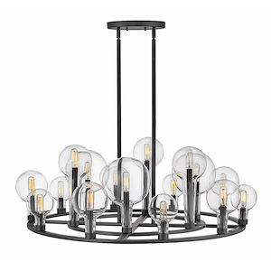 Alchemy - Fifteen Light Large Chandelier in Transitional-Industrial Style - 37.75 Inches Wide by 16.25 Inches High - 1053809