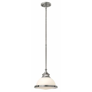 Amelia - 1 Light Small Pendant in Traditional-Industrial Style - 11.75 Inches Wide by 9 Inches High - 759245