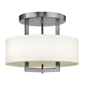 Hampton - 3 Light Small Semi-Flush Mount in Transitional Style - 15 Inches Wide by 11.75 Inches High - 759252