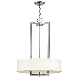 Hampton - 3 Light Small Drum Chandelier in Transitional Style - 20 Inches Wide by 26.5 Inches High - 759255