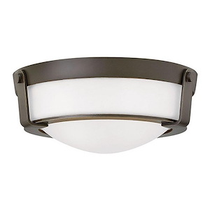 Hathaway - 2 Light Small Flush Mount in Transitional Style - 13 Inches Wide by 4.5 Inches High - 759273