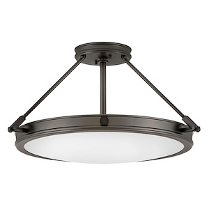 Collier - 4 Light Semi-Flush Mount In Traditional and Mid-Century Modern Style-11.5 Inches Tall and 22 Inches Wide - 1153381