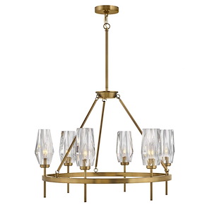 Ana - 6 Light Medium Chandelier in Modern-Glam Style - 30 Inches Wide by 22.75 Inches High - 1053887