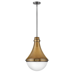 Oliver - 1 Light Medium Pendant in Traditional-Transitional Style - 14.25 Inches Wide by 21.25 Inches High - 1032885