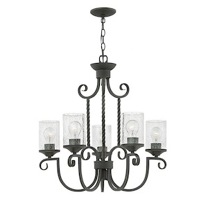 Casa - 5 Light Medium Chandelier in Rustic Style - 25 Inches Wide by 25.5 Inches High - 755625