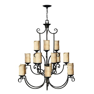 Casa - Fifteen Light Foyer in Rustic Style - 42 Inches Wide by 45.5 Inches High - 755623